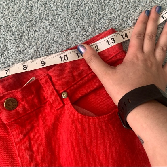 Vintage 80s red hot jeans - Picture 5 of 6